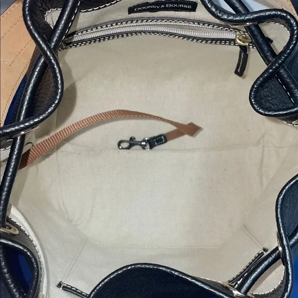 NWT Dooney & Bourke ‘Lucca’ Leather Drawstring Hobo W/Wallet - Picture 9 of 16